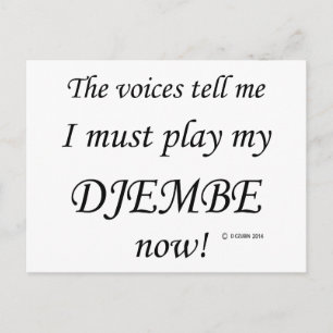 Postal Djembe Voices dice que debe jugar