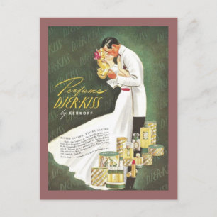 Postal Djer Kiss Pareja romántica