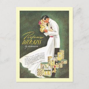 Postal Djer Kiss Pareja romántica