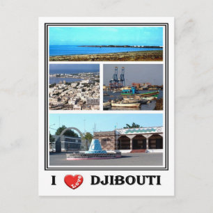 Postal Djibouti - I Love -