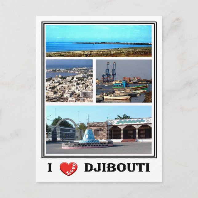 Postal Djibouti - I Love - (Anverso)