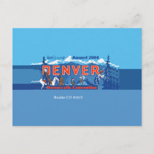 Postal DNC Denver Colorado Postcard