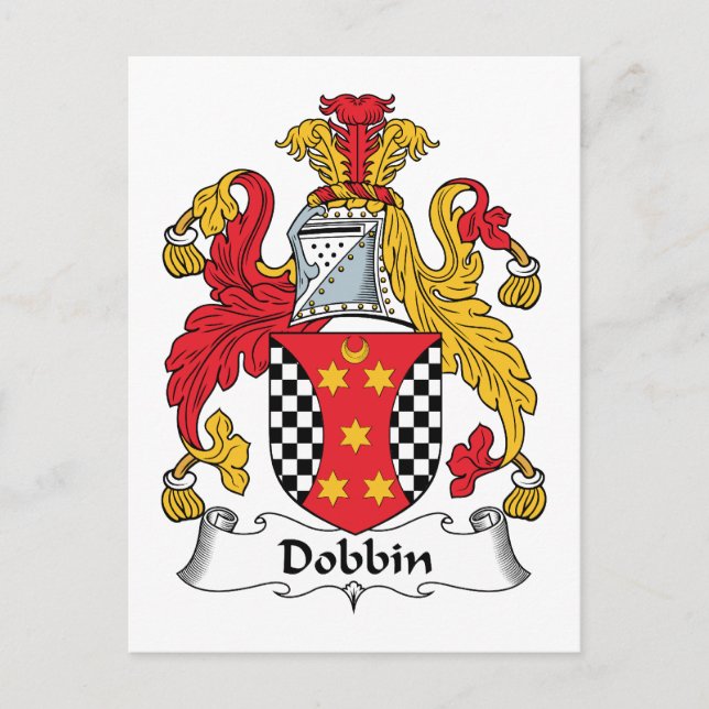 Postal Dobbin Family Crest (Anverso)