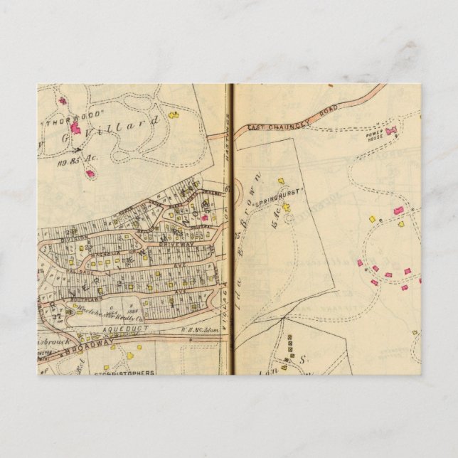 Postal Dobbs Ferry, Nueva York (Anverso)