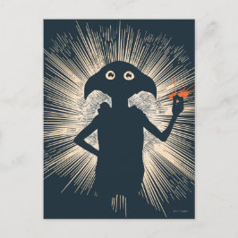 Postal Dobby lanzando magia