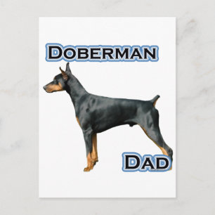 Postal Doberman Pinscher Dad