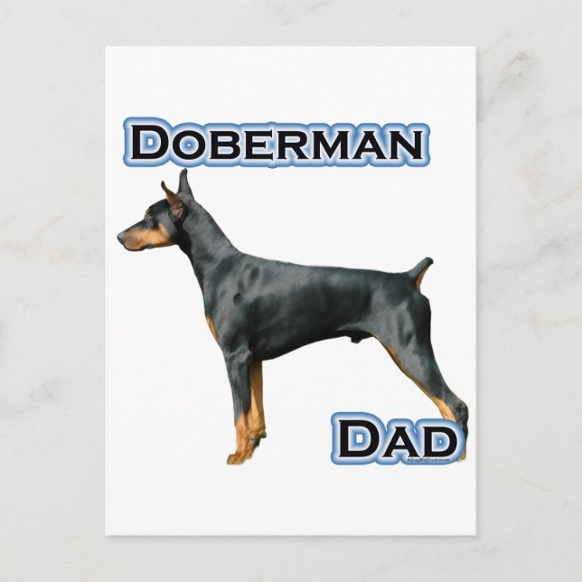 Postal Doberman Pinscher Dad (Anverso)