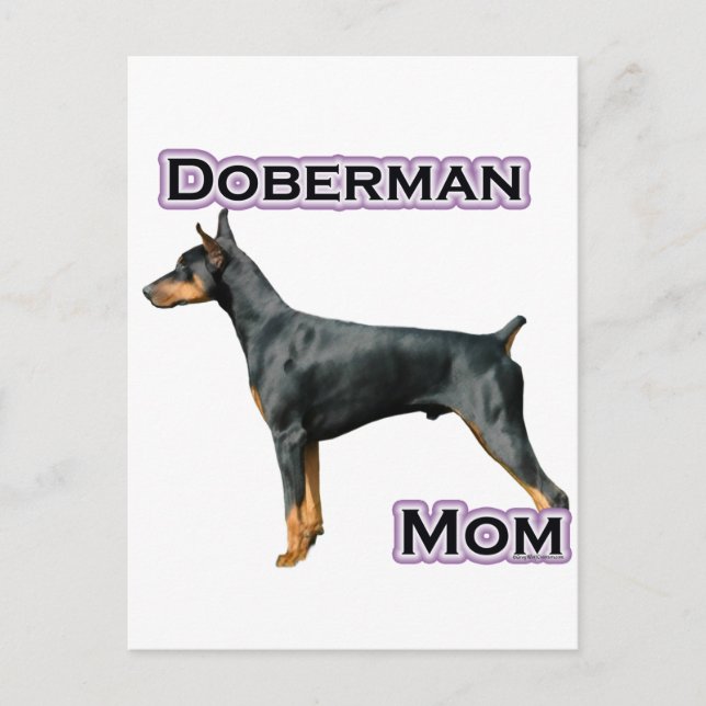Postal Doberman Pinscher Mom 4 (Anverso)