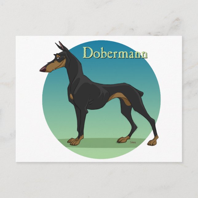 Postal dobermann (Anverso)