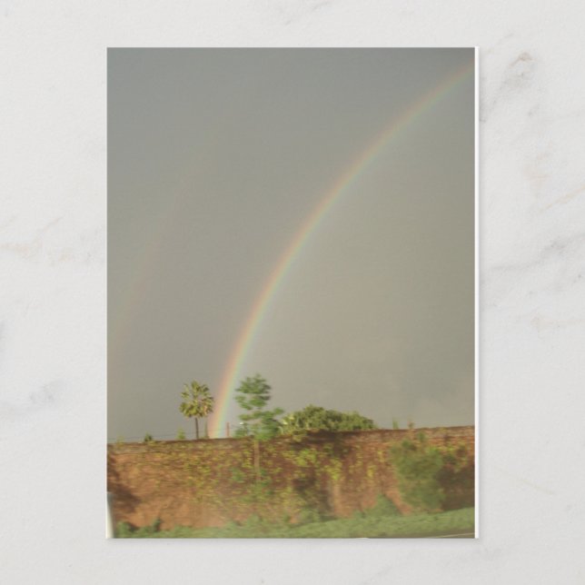 Postal Doble arco iris, condado de Naranja, CA (Anverso)