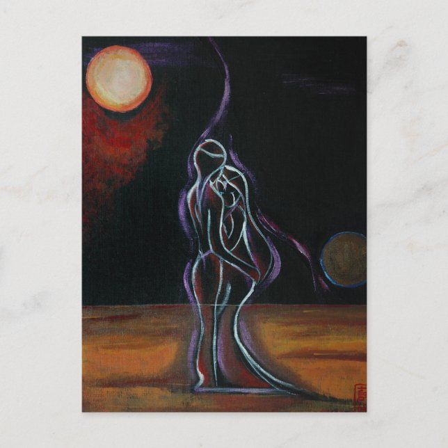 Postal Doble flor (Anverso)