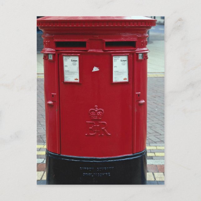 Postal Doble letra roja (Anverso)