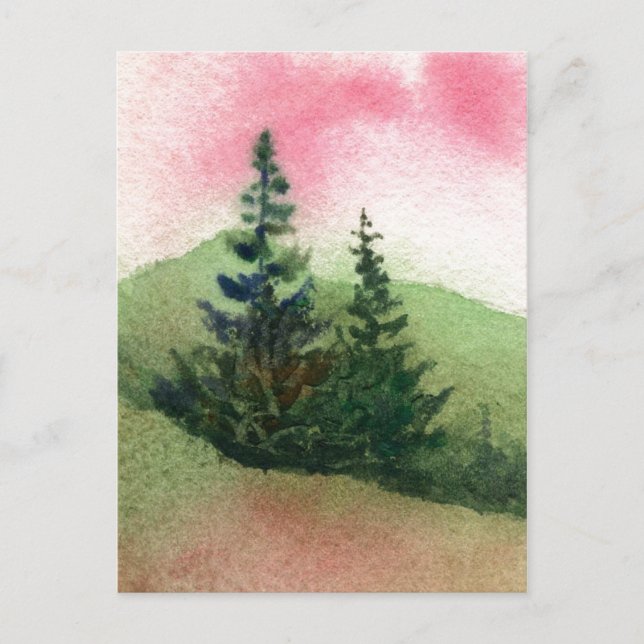 Postal "Doble Pines" (Anverso)