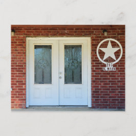 Postal Doble puerta Estrella de Texas