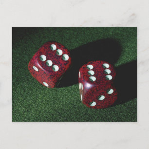 Postal Doble seis dados