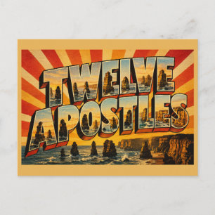 Postal Doce Apóstoles VIC Arte de Viaje Vintage