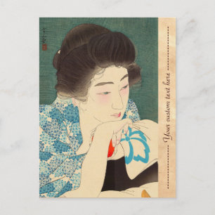Postal Doce aspectos de la mujer, Morning Hair Torii Koto