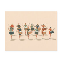 Doce bateristas tocando al estilo de plantilla Mid