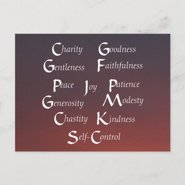 Postal Doce frutas (Anverso)