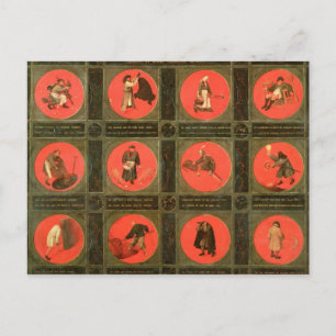 Postal Doce proverbios, c.1558-60