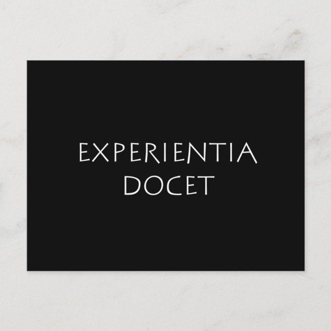 Postal Docente de Experientia (Anverso)