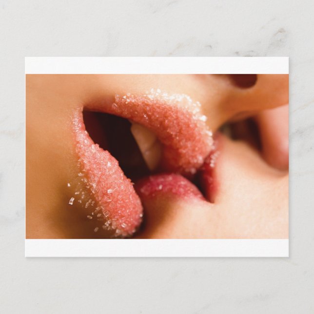 Postal Doces de Lábios - Labios de azúcar (Anverso)