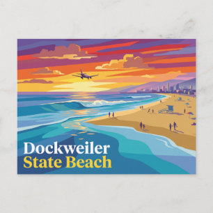 Postal Dockweiler State Beach, California