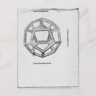 Postal Dodecaedro, de 'De Divina Proportione'