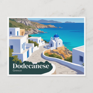 Postal Dodecaneso Rodas Grecia