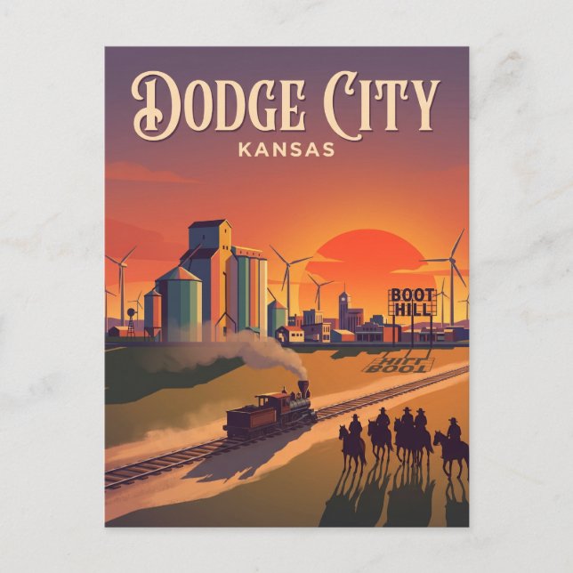 Postal Dodge City Kansas (Anverso)