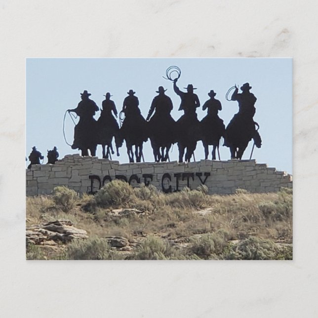 Postal Dodge City, Kansas - Wild West Town (Anverso)
