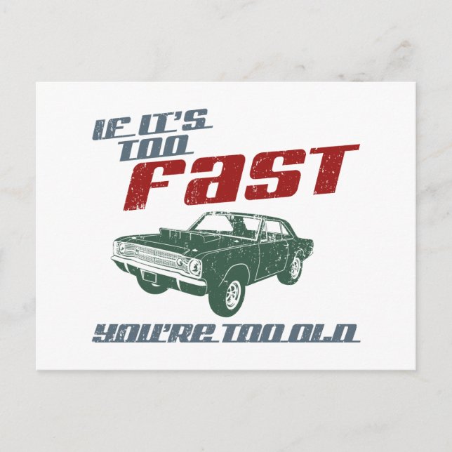 Postal Dodge Hurst Hemi Dart 1968 (Anverso)