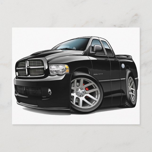 Postal Dodge SRT10 Ram Dualcab Black (Anverso)