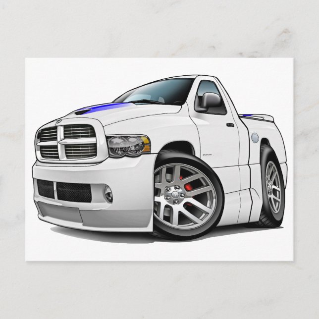 Postal Dodge SRT10 Ram White (Anverso)