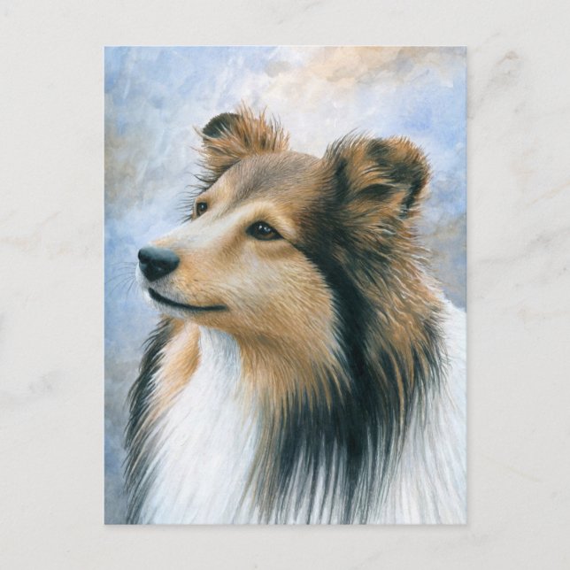Postal Dog 122 Sheltie Collie (Anverso)