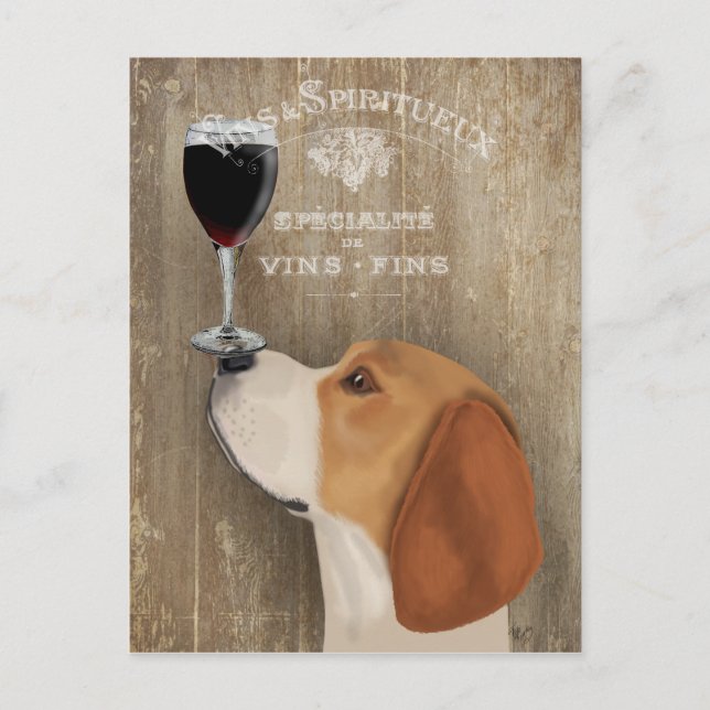Postal Dog Au Vin Beagle (Anverso)