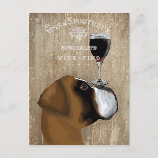Postal Dog Au Vin Boxer (Anverso)