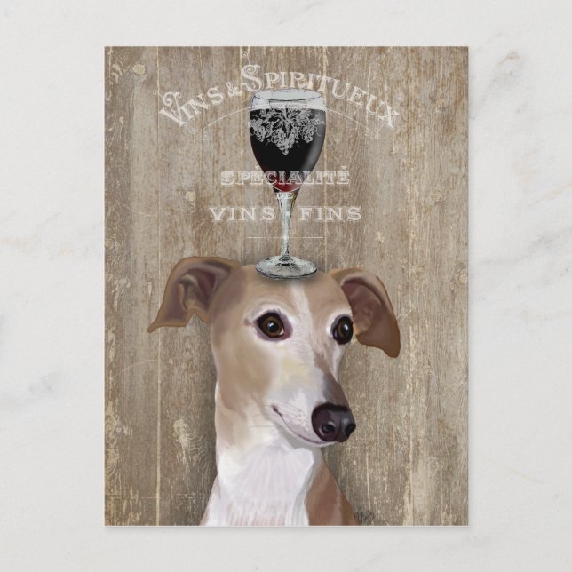 Postal Dog Au Vin Greyhound (Anverso)
