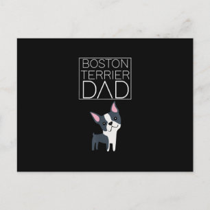 Postal Dog Boston Terrier Dad Mens I Love Cute Funny