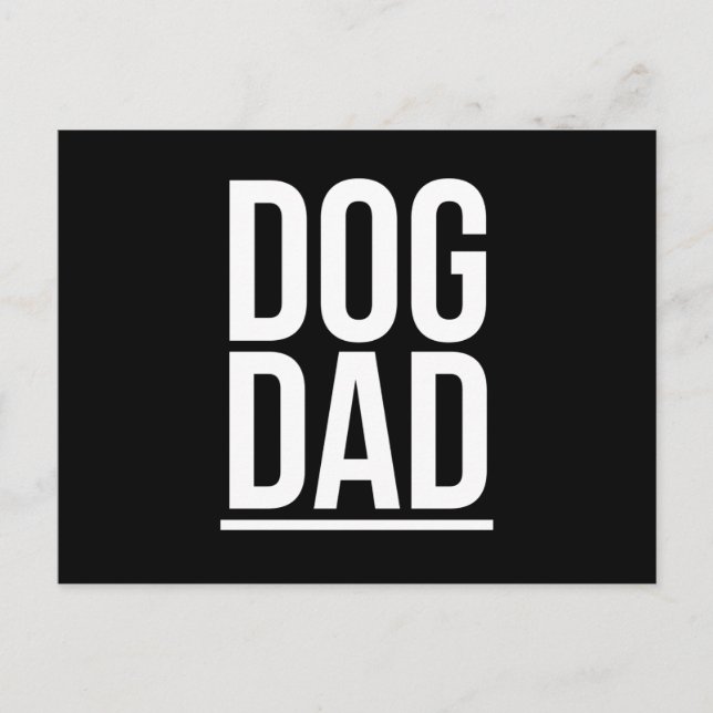 Postal Dog dad funny fathers day gifts white (Anverso)