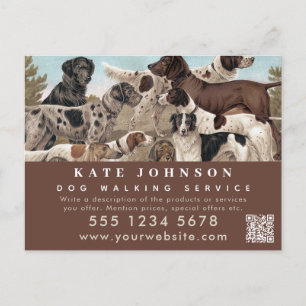 Postal Dog Walker Mascota Sitting Animal Care Profesional