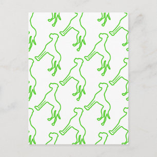 Postal Dogo Alemán verde