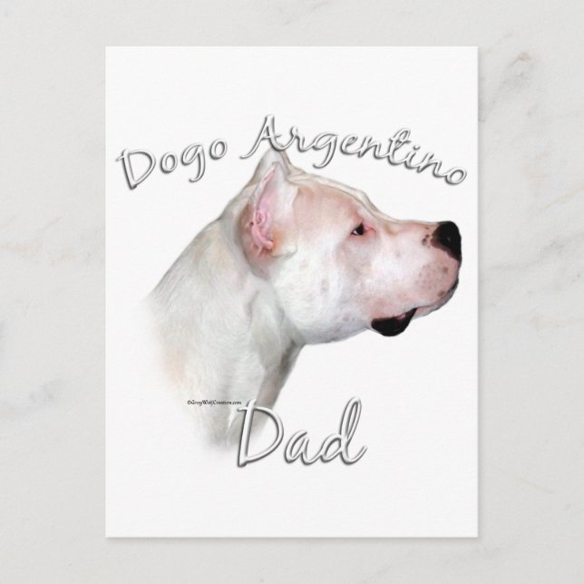 Postal Dogo Argentino Dad 2 (Anverso)
