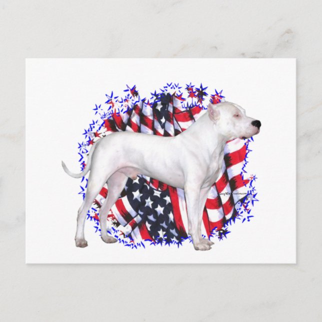 Postal Dogo Argentino Patriot (Anverso)