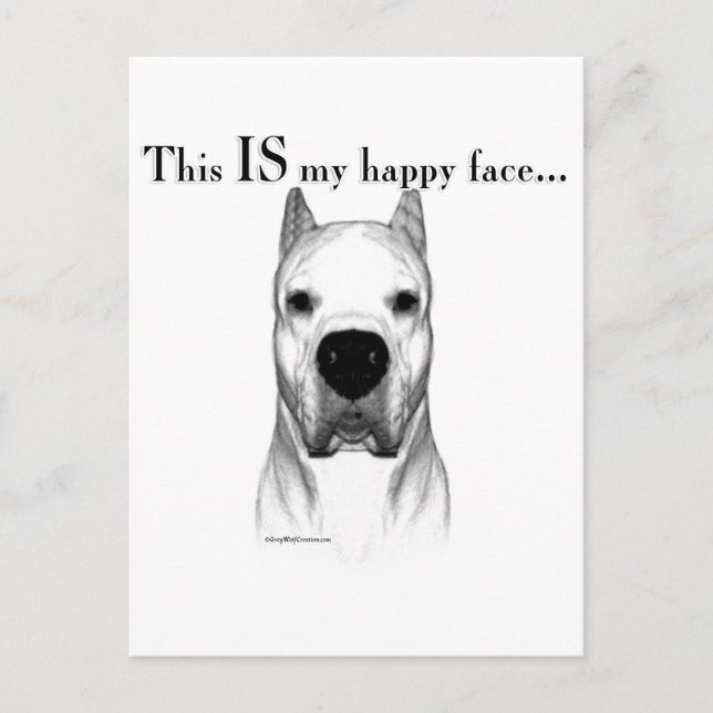 Postal Dogo Happy Face (Anverso)