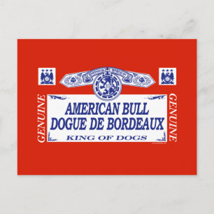 Postal Dogue Bull De Bordeaux