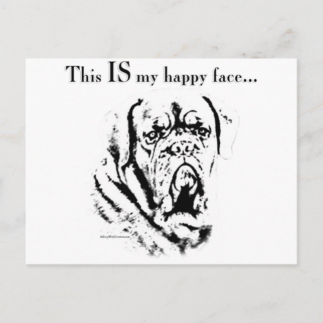 Postal Dogue Happy Face (Anverso)