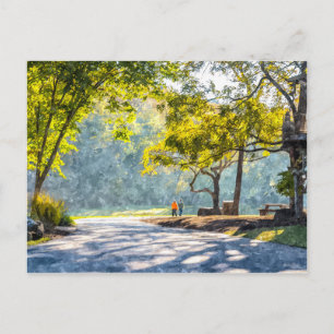 Postal Dogwood Stroll Painterly