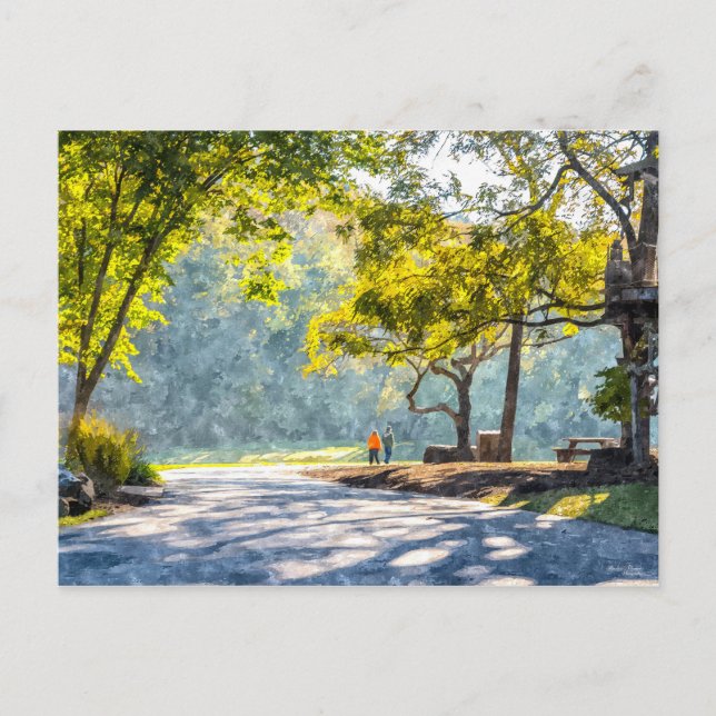 Postal Dogwood Stroll Painterly (Anverso)