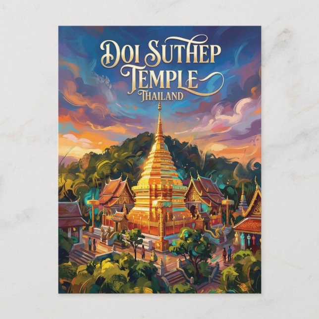 Postal Doi Suthep Tailandia (Anverso)
